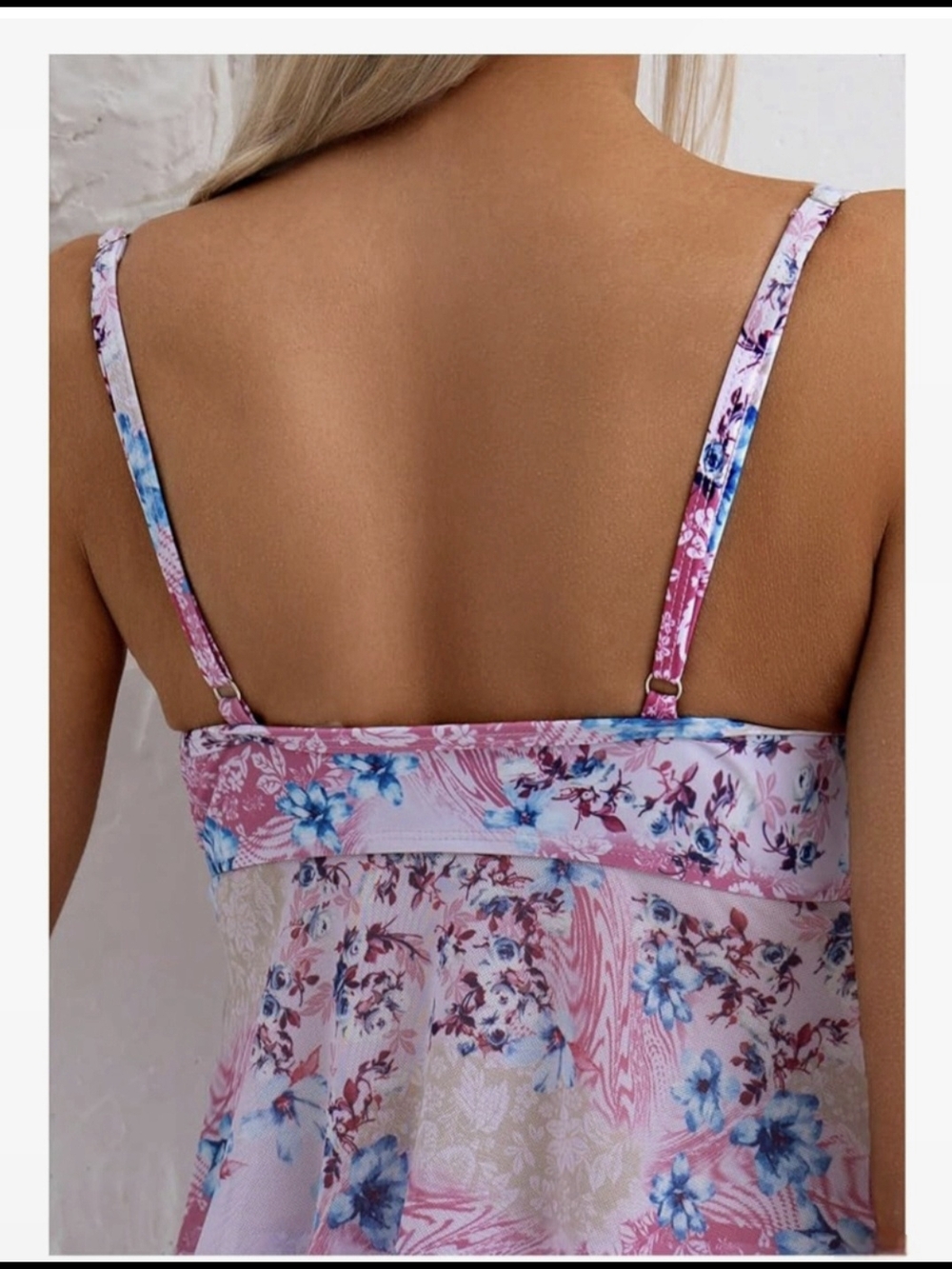 SOLY HUX Floral Tankini Swimsuit #1272 - Picture 8 of 9
